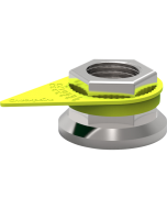 INDICATEUR DESSERRAGE ECROU JAUNE 32 mm (VENDU PAR 100)