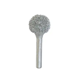 RAPE SPHERIQUE D25MM GR390 TIGE 6mm