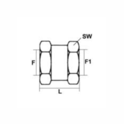 MANCHON FEMELLE/FEMELLE 3/8’’ FILETAGE GAZ