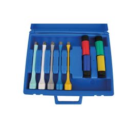 COFFRET 4 DOUILLES 1/2' PROTEGEES + 5 RALLONGES A CONTRÔLE DE COUPLE