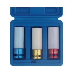 COFFRET 3 DOUILLES PROTEGEES 1/2' L85 mm