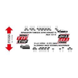 ABAQUE DE REPARATION TUBELESS VL/VUL/PL