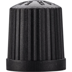 BOUCHON M1424 PLASTIQUE NOIR A JOINT (VENDU PAR 100)