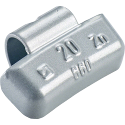 MASSES J ALU 20G ZINC PLASTIFIEES (BOÎTE DE 100)