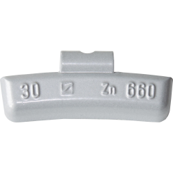 MASSES J ALU 30G ZINC PLASTIFIEES (BOÎTE DE 100)