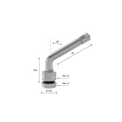 VALVES PL 60° LONGUEUR 50 MM (VENDU PAR 10)