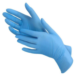 GANTS NITRILE BLEU  T9 (Boite de 100) #