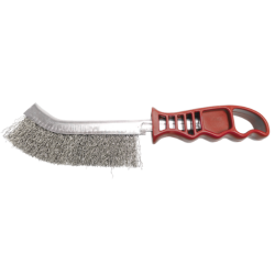 BROSSE METALLIQUE CONVEXE ACIER LAITONNE