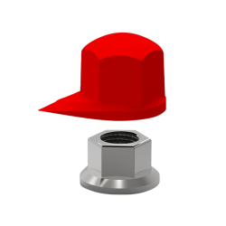 INDICATEUR DESSERAGE ET CACHE ECROU ROUGE 33 mm (VENDU PAR 50)