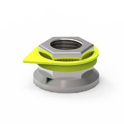 INDICATEUR DESSERRAGE ECROU JAUNE 32 mm COURT (VENDU PAR 100)