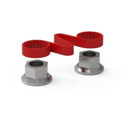 MAILLON RETENUE TEMOIN ECROU ROUGE 33 mm (VENDU PAR 50)