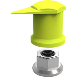 INDICATEUR CACHE ECROU DUSTITE LR JAUNE 41 mm (VENDU PAR 50)