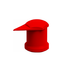 INDICATEUR CACHE ECROU DUSTITE LR ROUGE 32 mm (VENDU PAR 50)