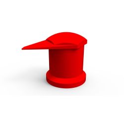 INDICATEUR CACHE ECROU DUSTITE LR ROUGE 33 mm (VENDU PAR 50)