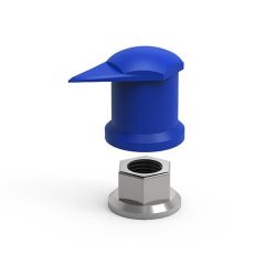INDICATEUR CACHE ECROU DUSTITE LR BLEU 33MM (VENDU PAR 50)